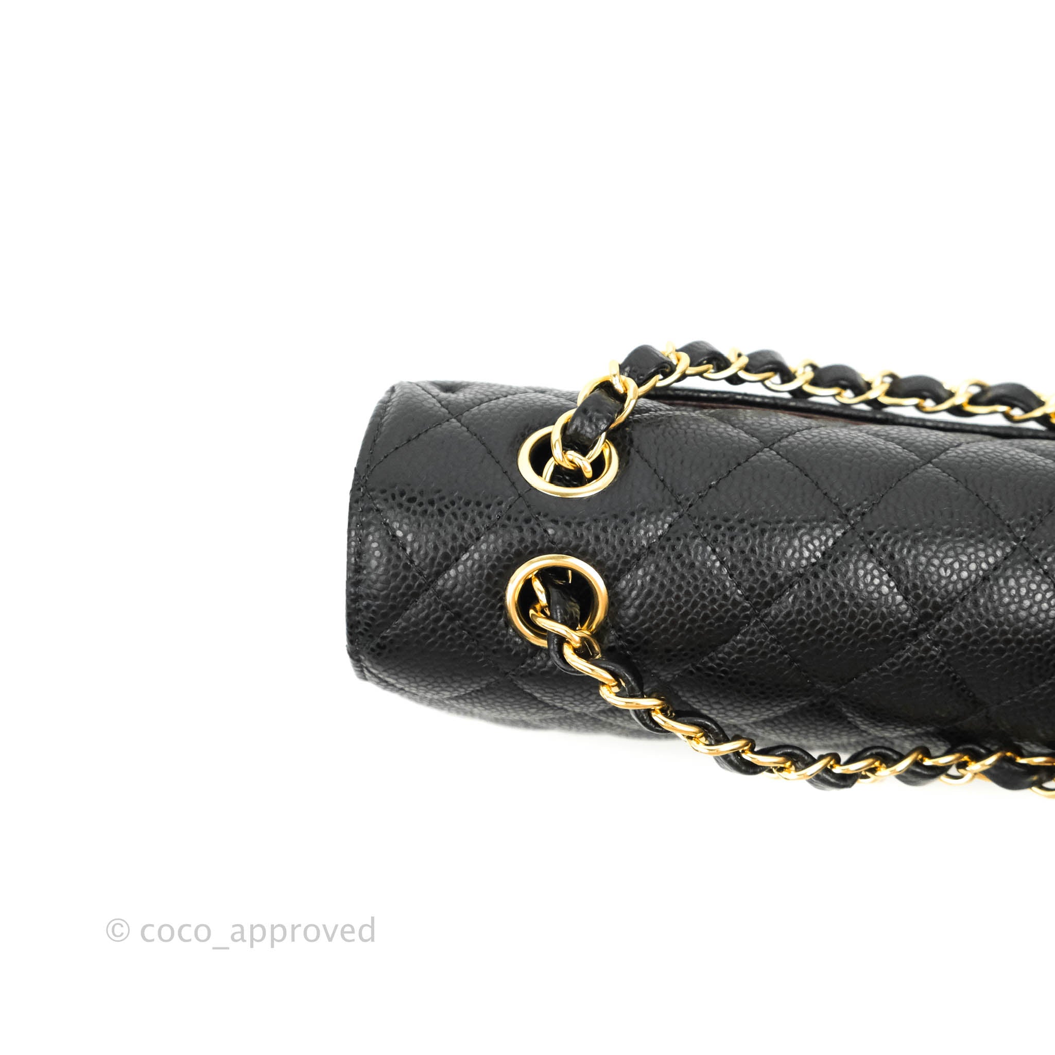 Chanel Classic Medium Double Flap Bag in Black Caviar Leather with Gold Hardware - Luxury Designer Handbag for Women, Perfect for Work, Evening Events & Everyday Use