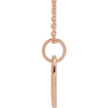 14K Gold Engravable Oval Starburst Pendant Necklace - 16