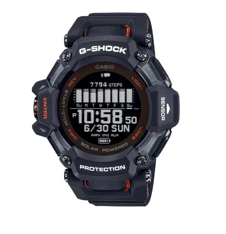 Casio G-Shock Move Multi Sport H2000 Series Black Dial Men's Digital Watch GBDH2000-1A - Rugged Fitness Tracker for Running, Hiking & Outdoor Adventures