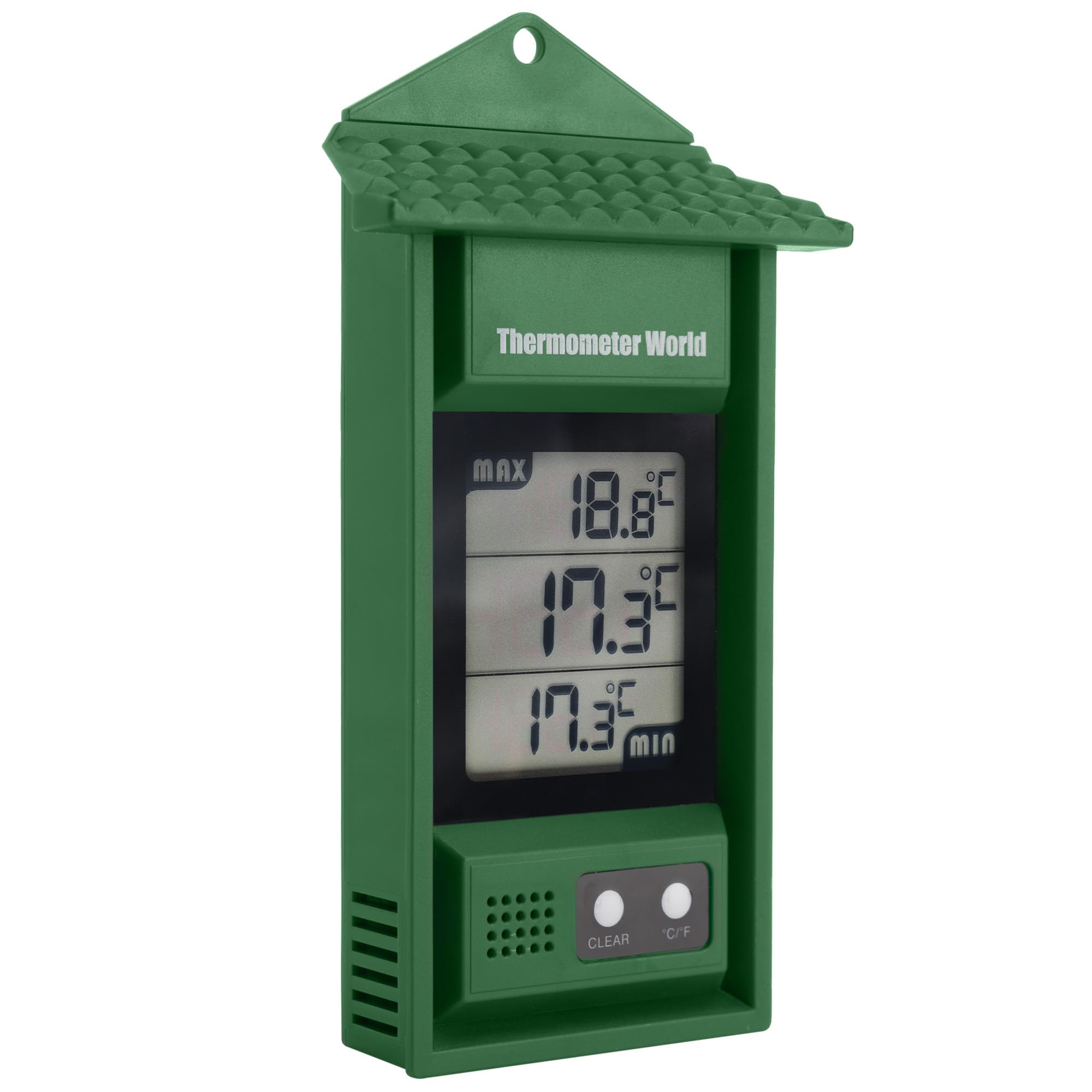 Digital Greenhouse Thermometer with Max/Min Memory - Accurate Hi-Lo Temperature Monitor for Indoor/Outdoor Greenhouses - Perfect for Plant Growth, Hydroponics & Gardening Accessories