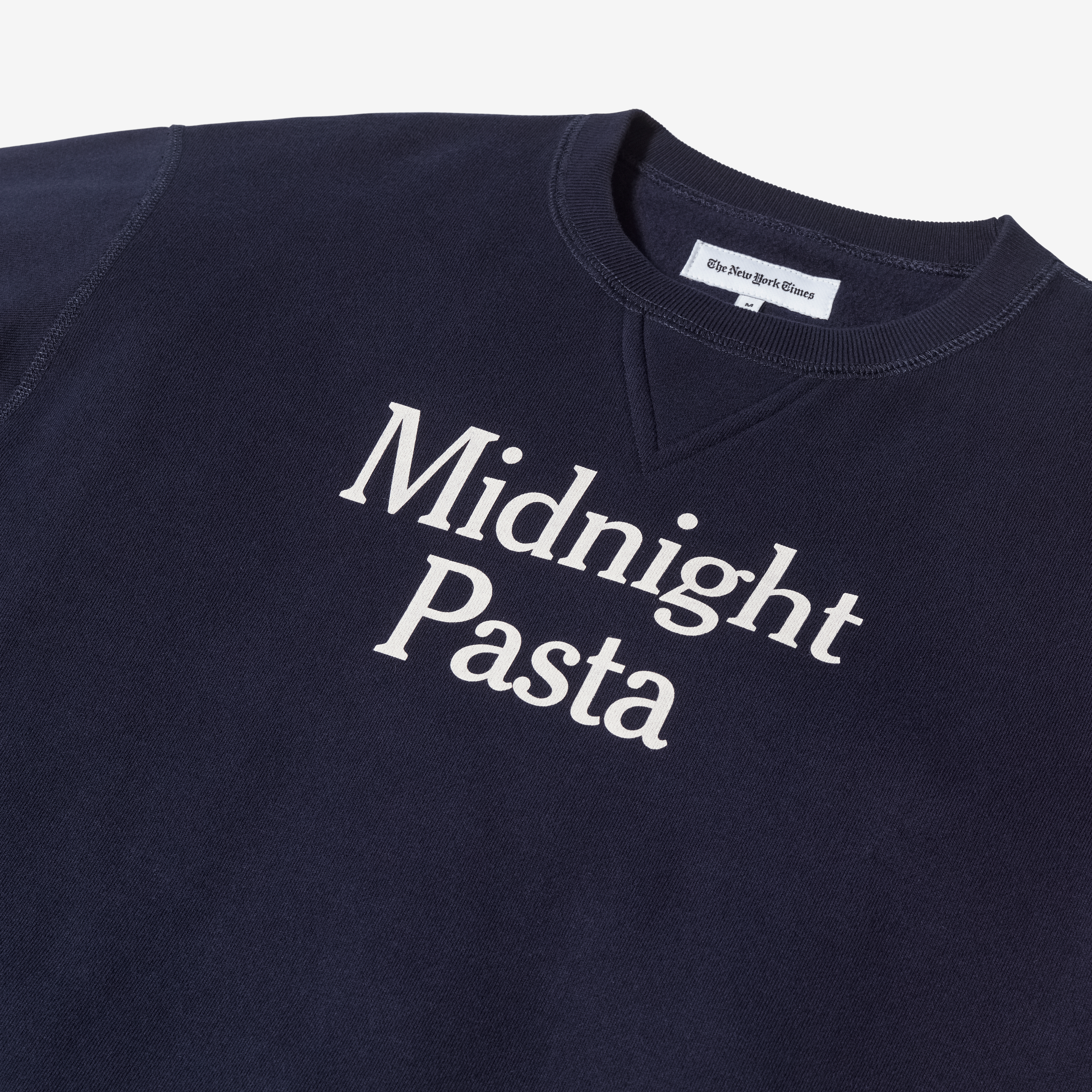 Midnight Pasta Print Sweatshirt - Comfortable Casual Pullover for Women & Men - Perfect for Late Night Snacks, College Dorm Life & Cozy Evenings
