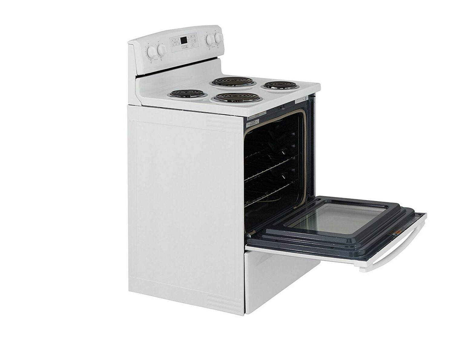 Amana ACR4503SFW 30 Inch Electric Range with Self-Cleaning Option - White | Freestanding Kitchen Stove for Baking, Roasting & Family Cooking