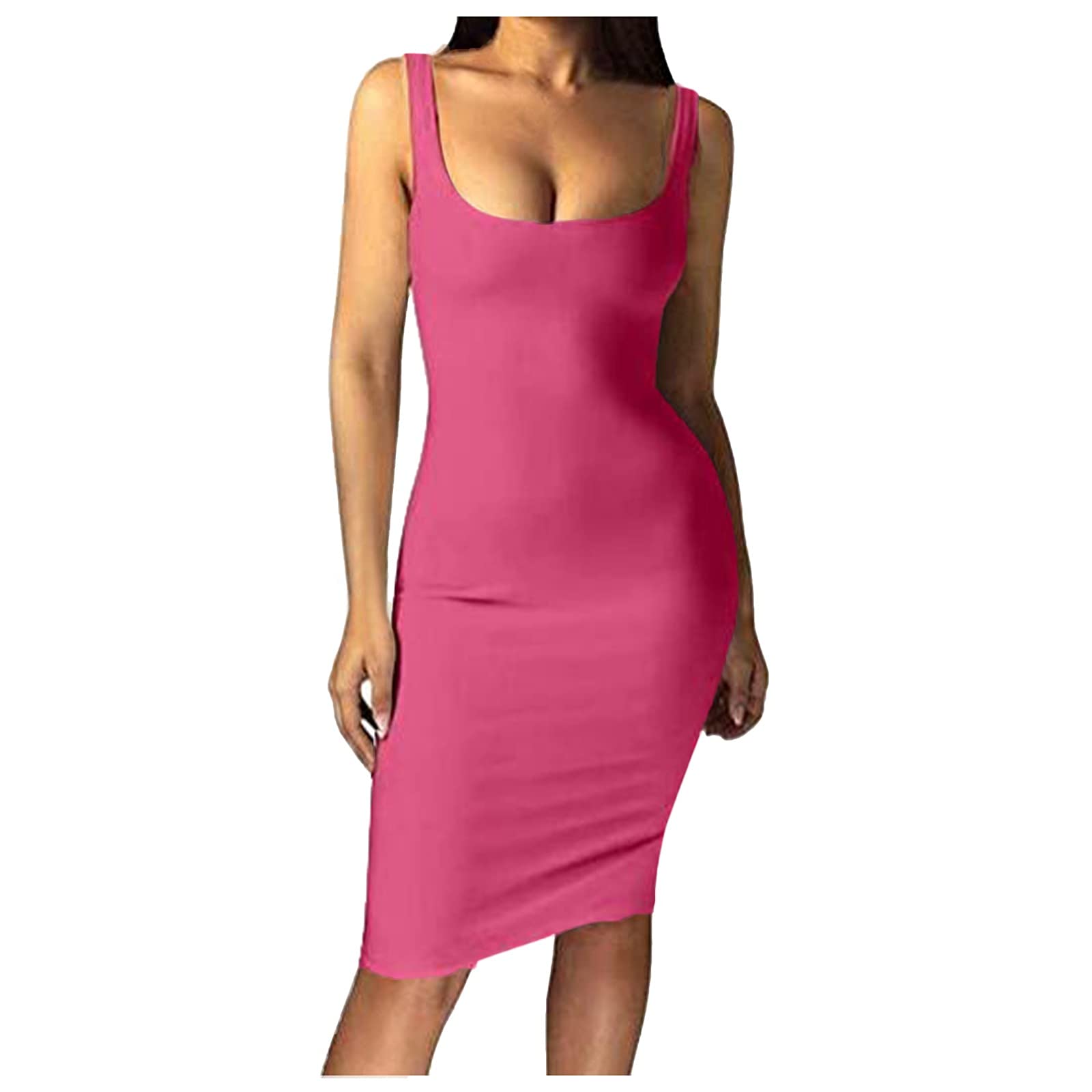 Gradient Sleeveless Tank Party Dress for Women - Mini & Midi Club Dresses, Fall Casual Wear | Perfect for Night Out, Date Night, and Special Occasions