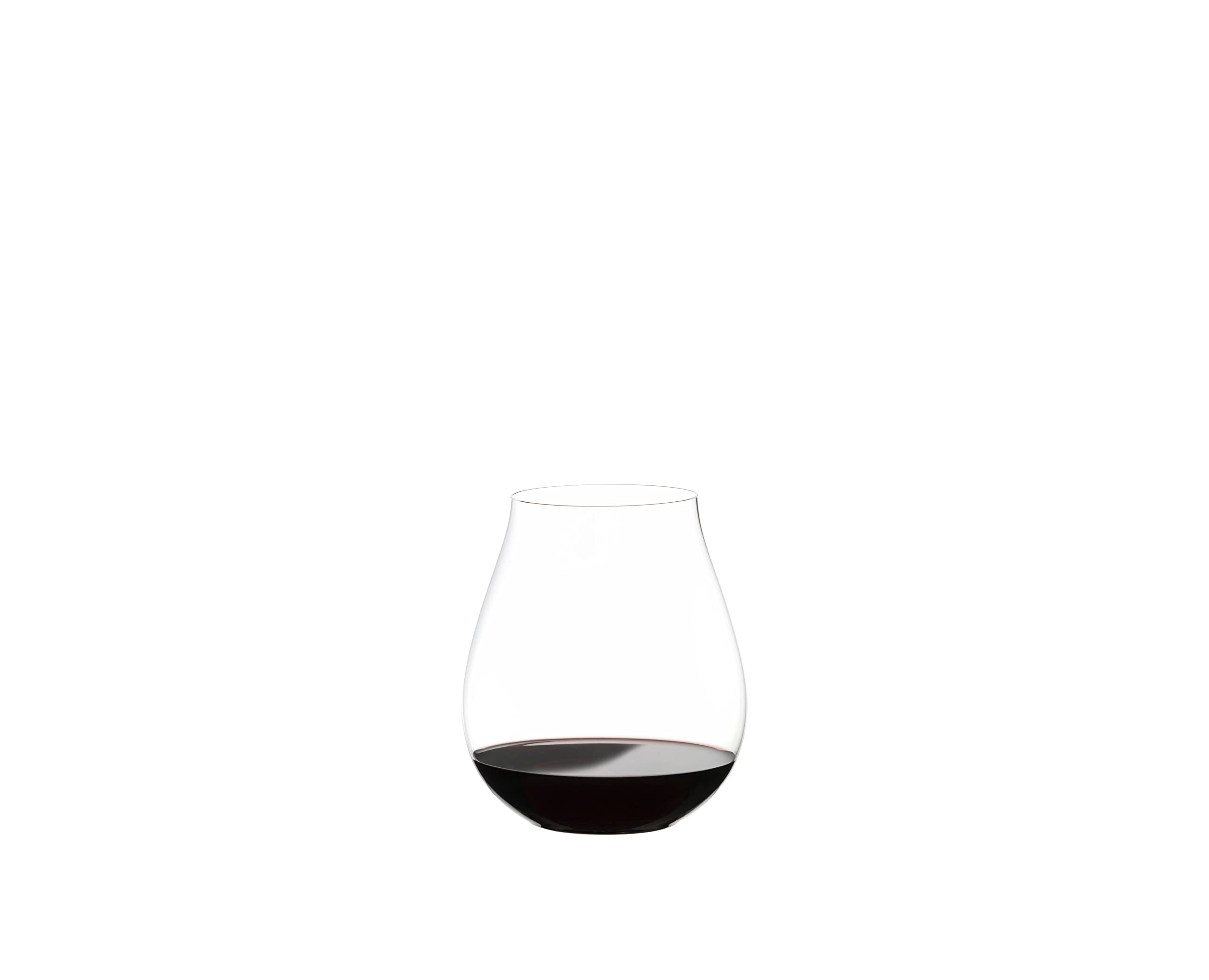Riedel O Wine Tumbler Pinot Noir Glass Set of 2 - Premium Crystal Stemless Wine Glasses for Red Wine Lovers - Perfect for Dinner Parties, Wine Tasting & Home Entertaining