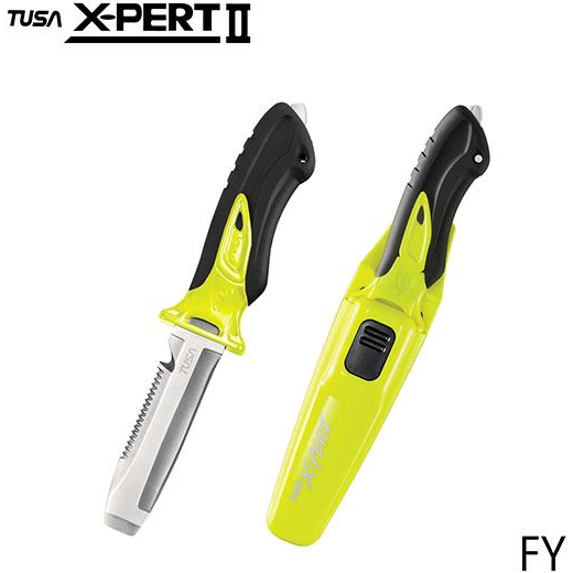 TUSA FK920 X-Pert II Dive Knife - Professional Stainless Steel Scuba Diving Knife with Sheath | Perfect for Underwater Exploration, Spearfishing & Emergency Situations