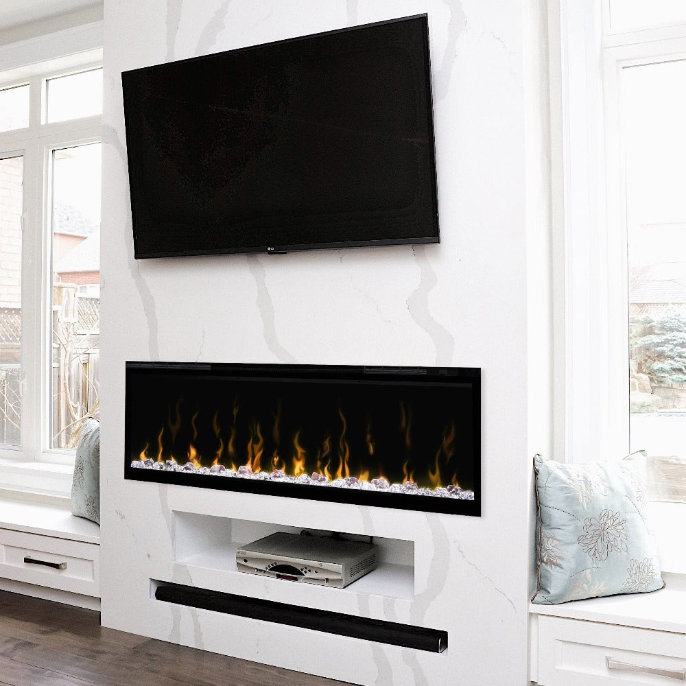 Dimplex IgniteXL 50 Inch Built-in Electric Fireplace - Realistic Flame Effect, Wall Mounted or Recessed Installation, Energy Efficient Heater for Living Room, Bedroom & Office (Model XLF50)