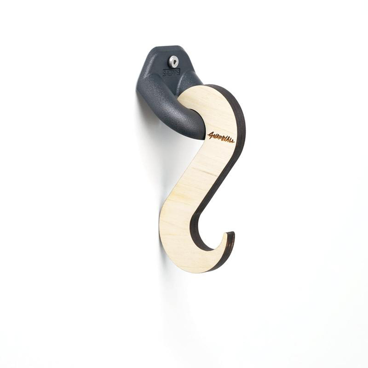 Shepps/Gnarwall S Hooks - Heavy Duty Wall Mounted Board Racks for Surfboards, Skateboards & Snowboards - Perfect for Garage, Bedroom & Outdoor Storage Organization