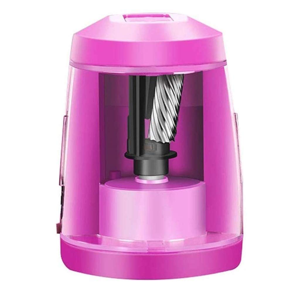 Pink Electric Pencil Sharpener with Auto Stop & Safety Features - Portable, Durable for School, Home, Office Use - Perfect for Students, Artists & Professionals