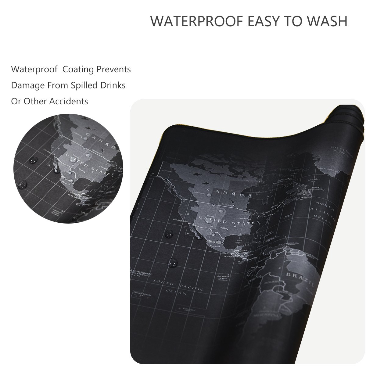 XXL Gaming Mouse Mat - Extra Large 80x40cm Mouse Pad for PC & Laptop - Perfect for Gaming, Office Work & Home Use