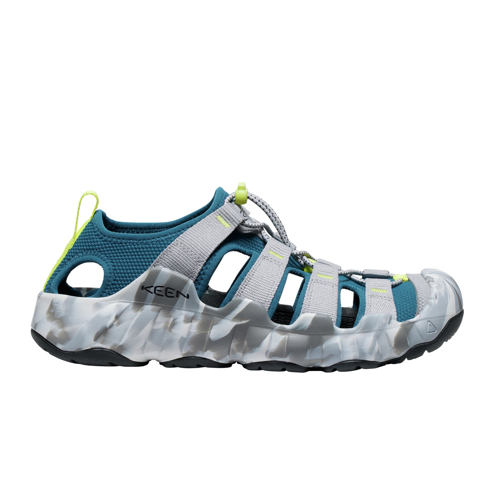 Keen Hyperport H2 Active Sandal for Men - Alloy/Legion Blue Water Sports & Hiking Sandals - Lightweight Quick-Dry Outdoor Adventure Footwear for Beach, Trail, and Travel