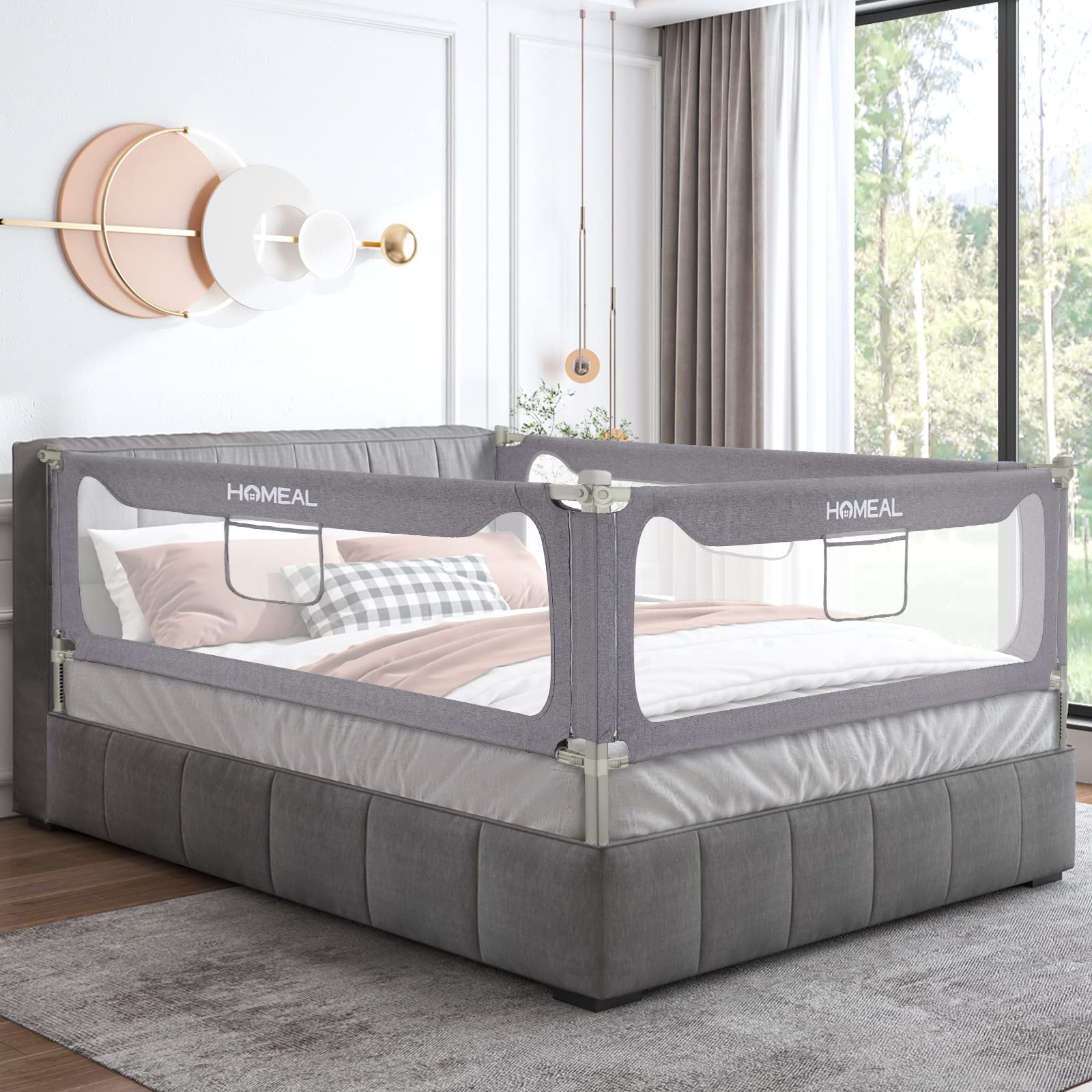 Upgraded Extra Long Baby Bed Rail Guard for Toddlers - 60