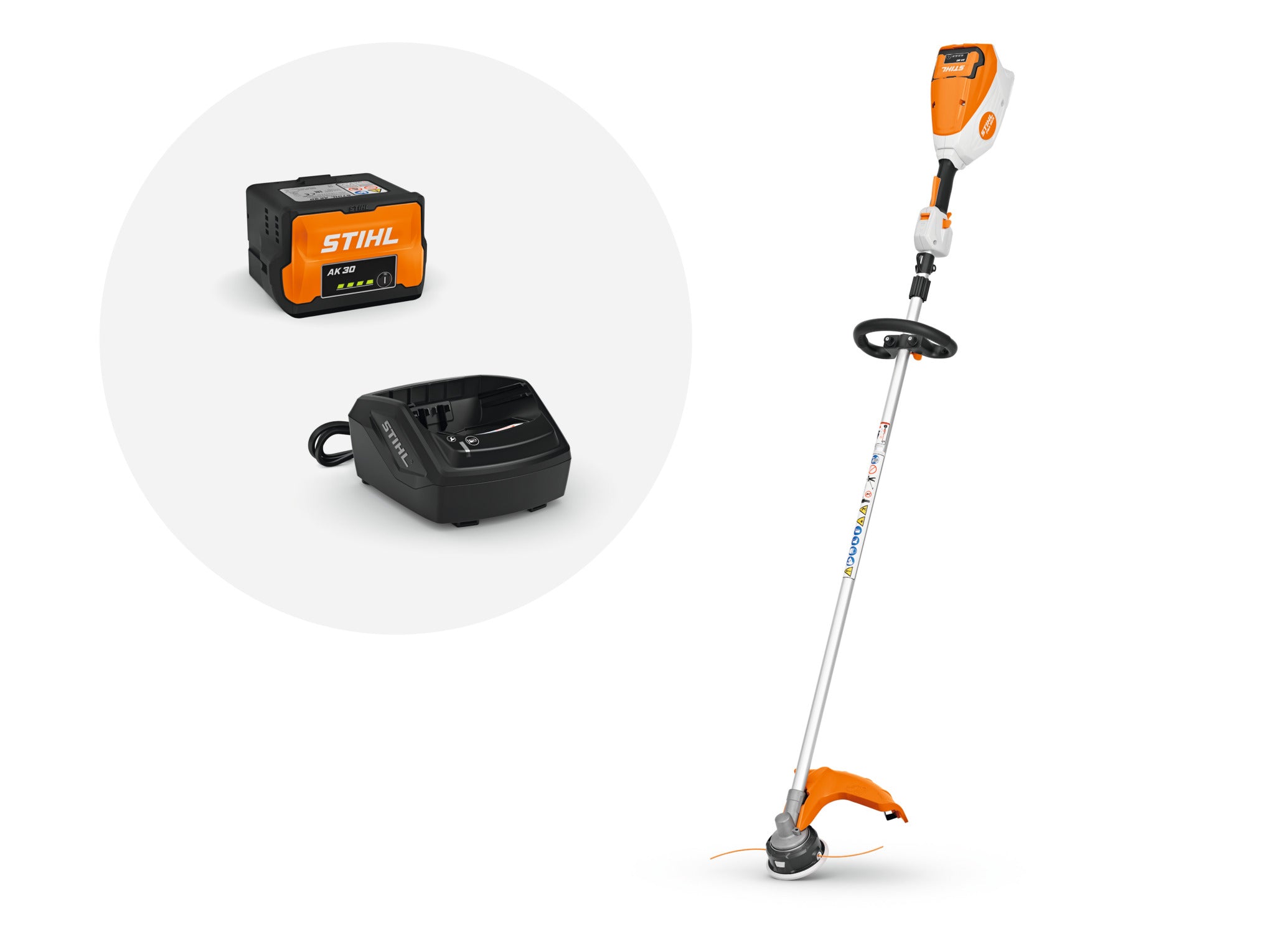 STIHL FSA 80 R Cordless Battery-Powered String Trimmer Kit - Lightweight & Quiet Lawn Edger for Yard Maintenance, Landscaping & Gardening