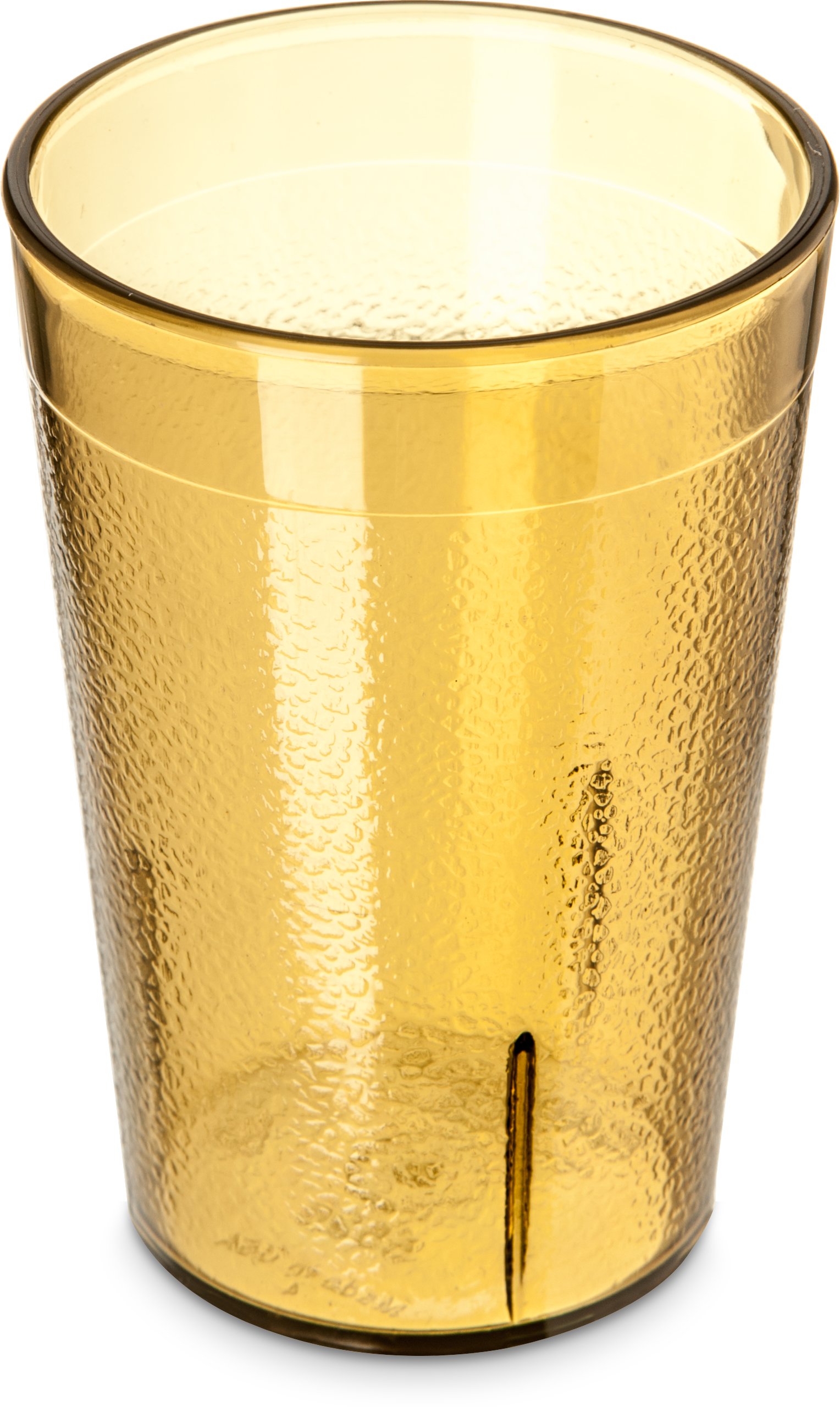 BPA-Free 8 oz Amber Plastic Tumbler - Shatter-Resistant & Stackable Drinking Cup (Pack of 72) - Perfect for Restaurants, Cafes, Parties & Outdoor Events