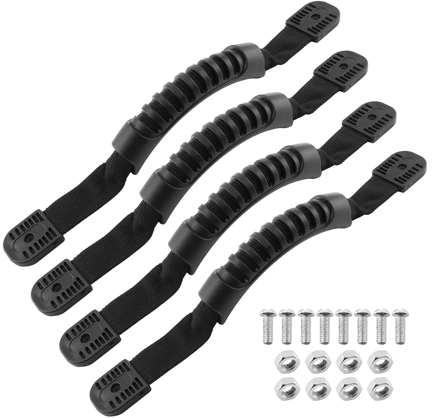 Kayak Carry Handles - Side Mount Replacement Handles with Plastic Buckle for Kayaks, Canoes & Tandem Boats | Durable Kayak Accessories for Easy Transport & Portage | Perfect for Fishing, Camping & Water Sports