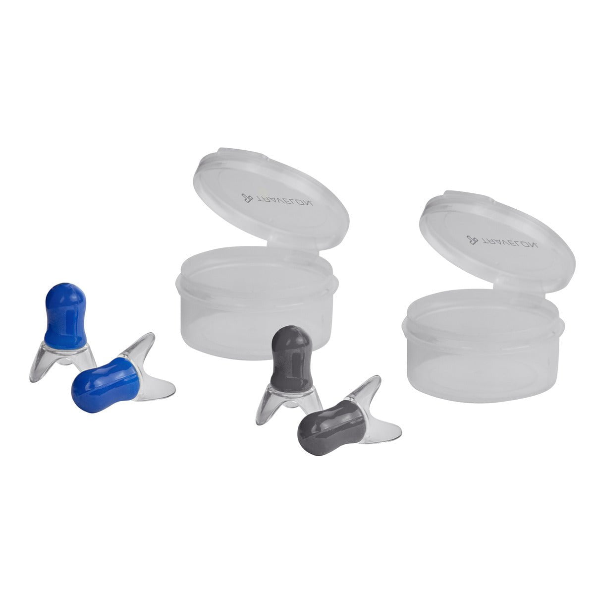 Travelon 2 Pairs of Noise Cancelling Earplugs for Sleeping, Flying & Travel - Soft Pressure Reducing Ear Protection for Comfort on Airplanes, Concerts & Work