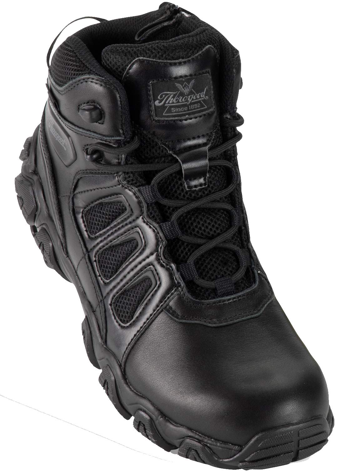Thorogood Men's Crosstrex Polishable Toe & Side Zip Waterproof Work Boots - Non-Safety Toe, Comfortable for Construction, Hiking & Outdoor Activities