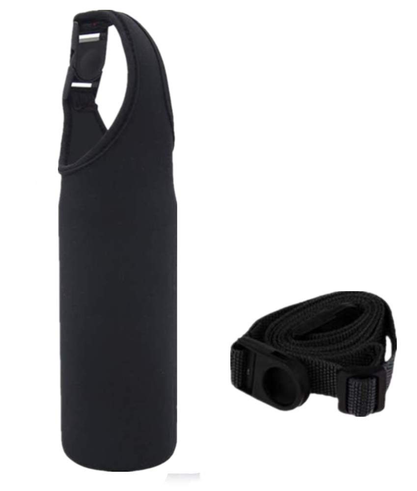 20 oz Insulated Tumbler Carrier Holder - Universal Water Bottle Handle Bag for Yeti, RTIC, Ozark Trail & More Travel Mugs - Perfect for Hiking, Camping, Gym & Commuting (Black)