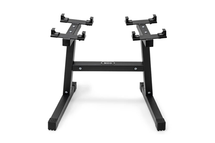 Adjustable Dumbbell Stand for Home Gym - NÜOBELL Double Legged Weight Rack for Strength Training & Fitness Workouts - Perfect for Small Spaces & Compact Home Workouts