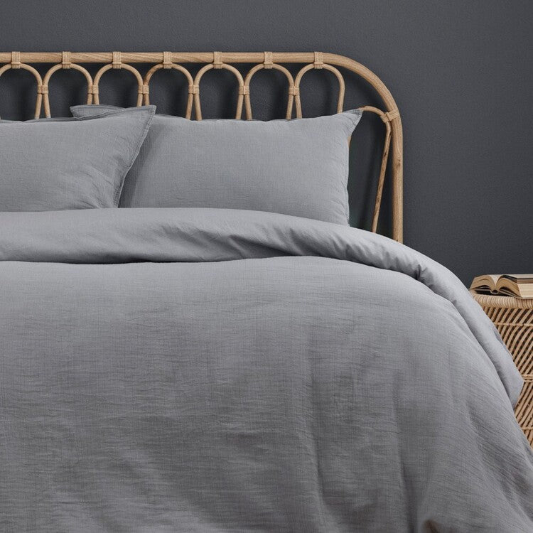 Ardor Boudoir Earth Grey Quilt Cover Set - King Size Luxury Bedding with Pillowcases - Perfect for Master Bedroom, Guest Room & Hotel Decor