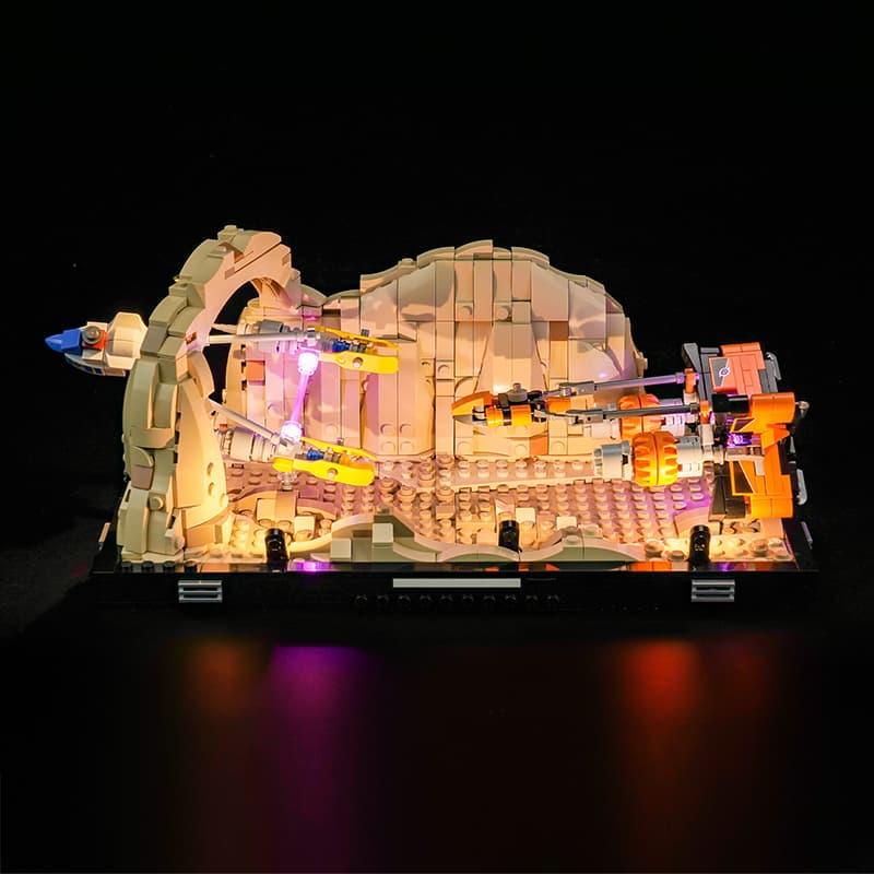 LEGO Star Wars Mos Espa Podrace Diorama 75380 Light Kit - DIY Lighting Set for LEGO Models | Enhance Display for Collectors & Home Decor