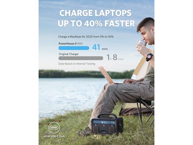 Anker 533 Portable Power Station 389Wh/300W - Solar Generator for Camping, RV, Emergencies & Outdoor Adventures - Compact & Lightweight Backup Battery with Pure Sine Wave Inverter