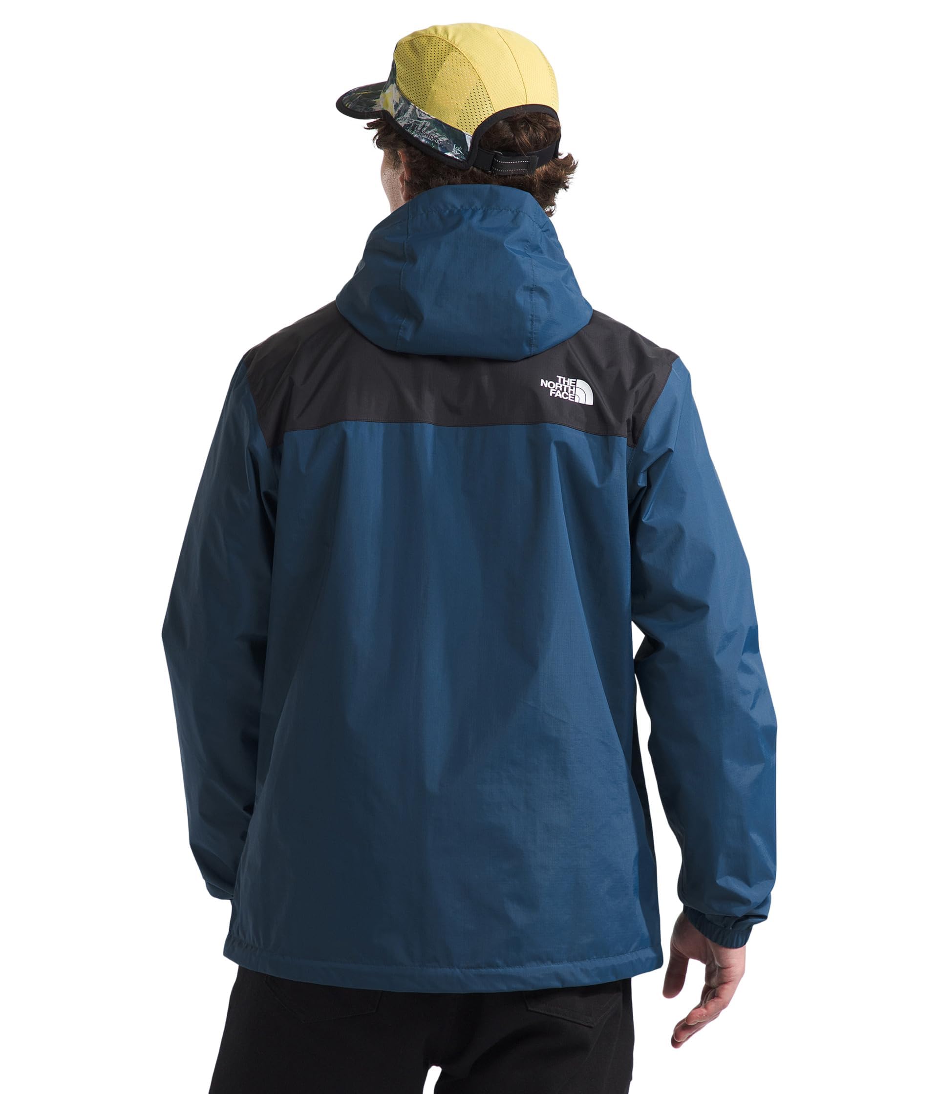 The North Face Men's Antora Jacket - Waterproof Windproof Hiking Jacket for Outdoor Adventures (Standard & Big Sizes, Shady Blue/TNF Black, Medium) - Perfect for Camping, Hiking & Winter Sports