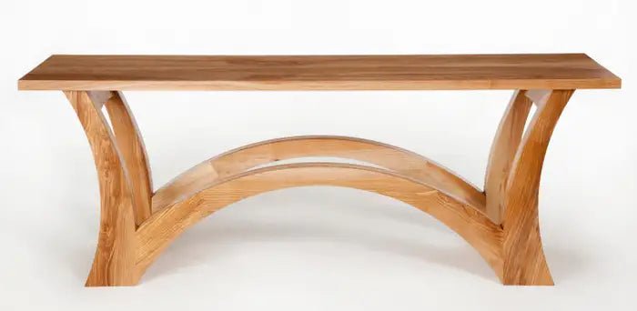 Handmade Designer Antique Natural Wooden Console Table - Rustic Entryway Table, Hallway Accent, Living Room Side Table for Farmhouse Decor