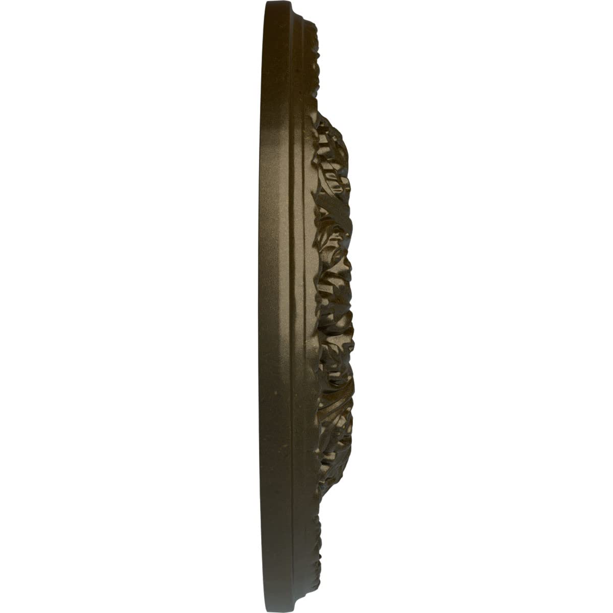 Ekena Millwork Granada Ceiling Medallion 18 Inch - Hand-Painted Green Gold Finish - 18