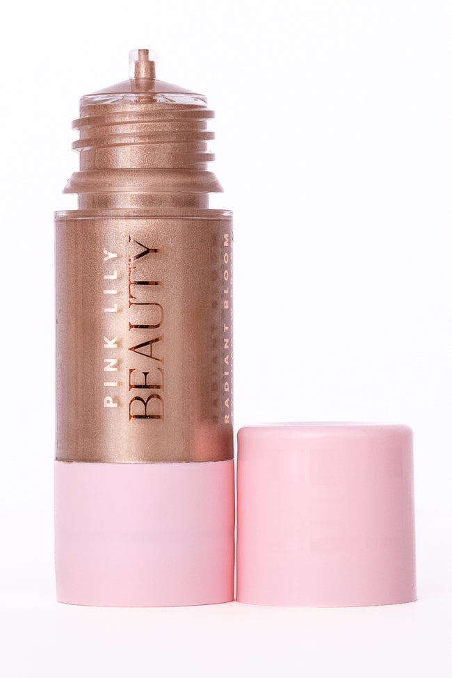 Pink Lily Beauty Radiant Bloom Liquid Eyeshadow Drops - Bronze Shimmer for Day & Night Makeup | Long-Lasting, Crease-Proof Formula for Parties, Weddings & Special Occasions