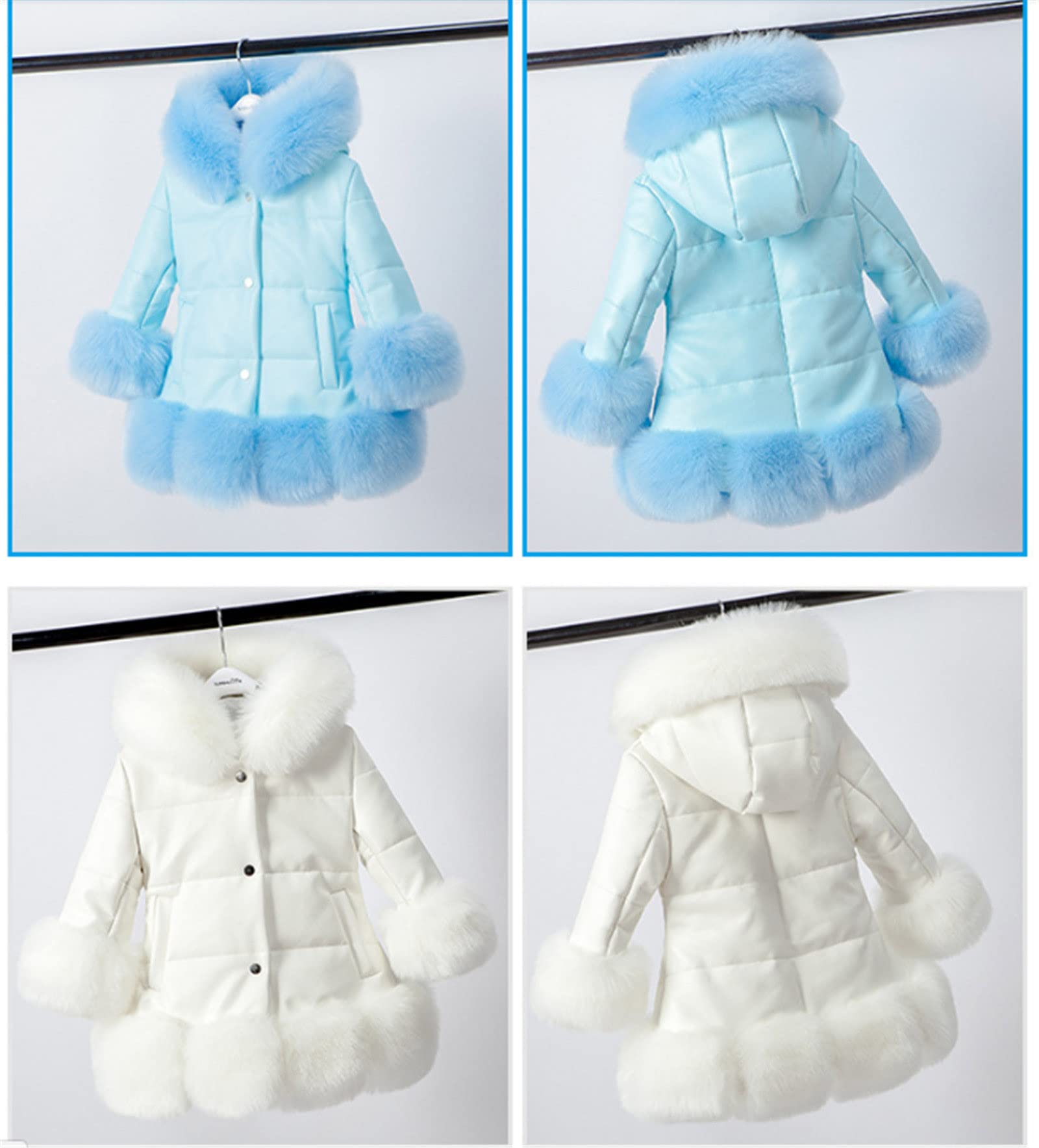 Stylish Winter Baby Coats for Girls - Warm Faux Fur Outerwear for Kids | Perfect for Cold Weather, Outdoor Play & Holiday Outfits