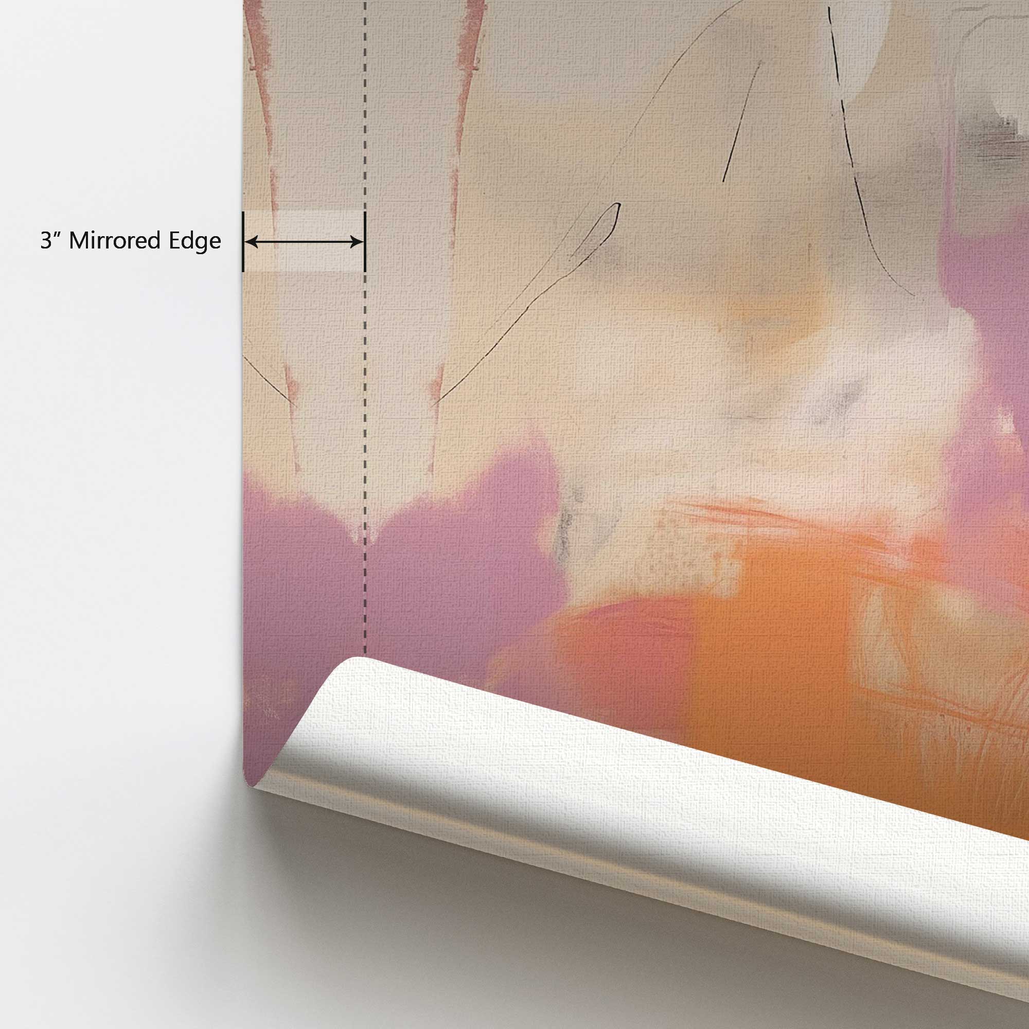 Cotton Candy Delight v2 Canvas Wall Art Print - Vibrant Abstract Painting for Living Room, Bedroom & Office Decor