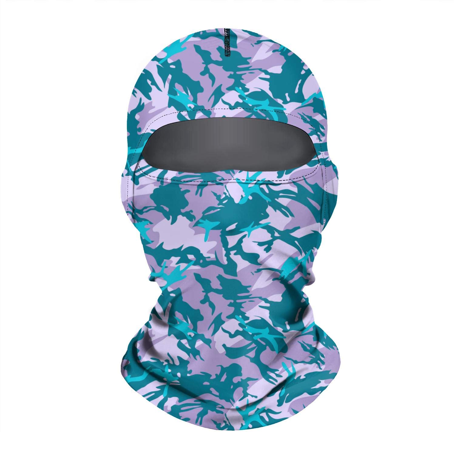Windproof Pink Purple Camo Army Print Balaclava - Warm Ski Mask for Men & Women - Perfect for Snowboarding, Motorcycling & Outdoor Winter Sports