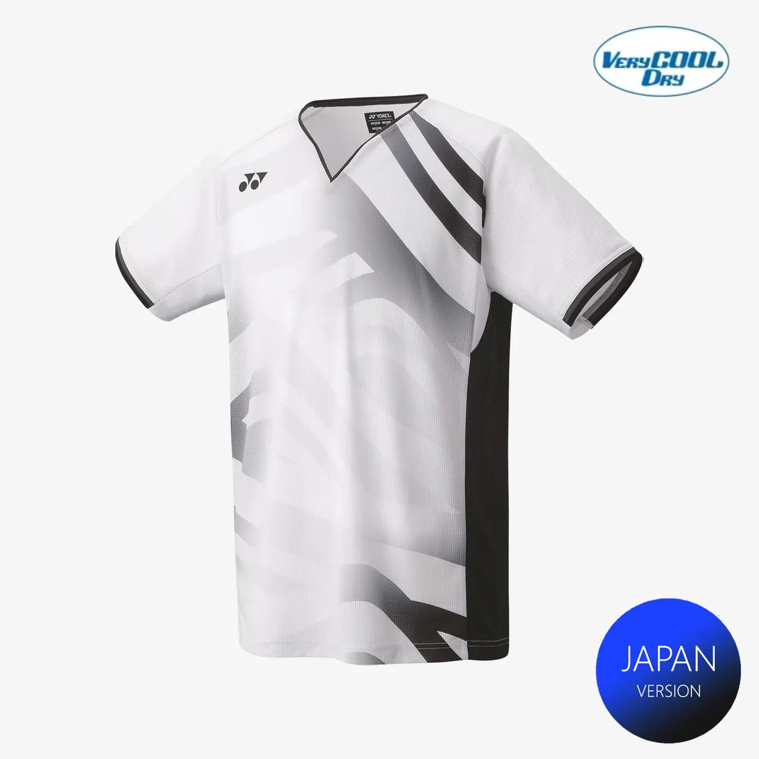 Yonex Men's Crew Neck Tournament Tennis Shirt 10566W - White | Moisture-Wicking & Breathable Fabric for Competitive Play & Casual Wear