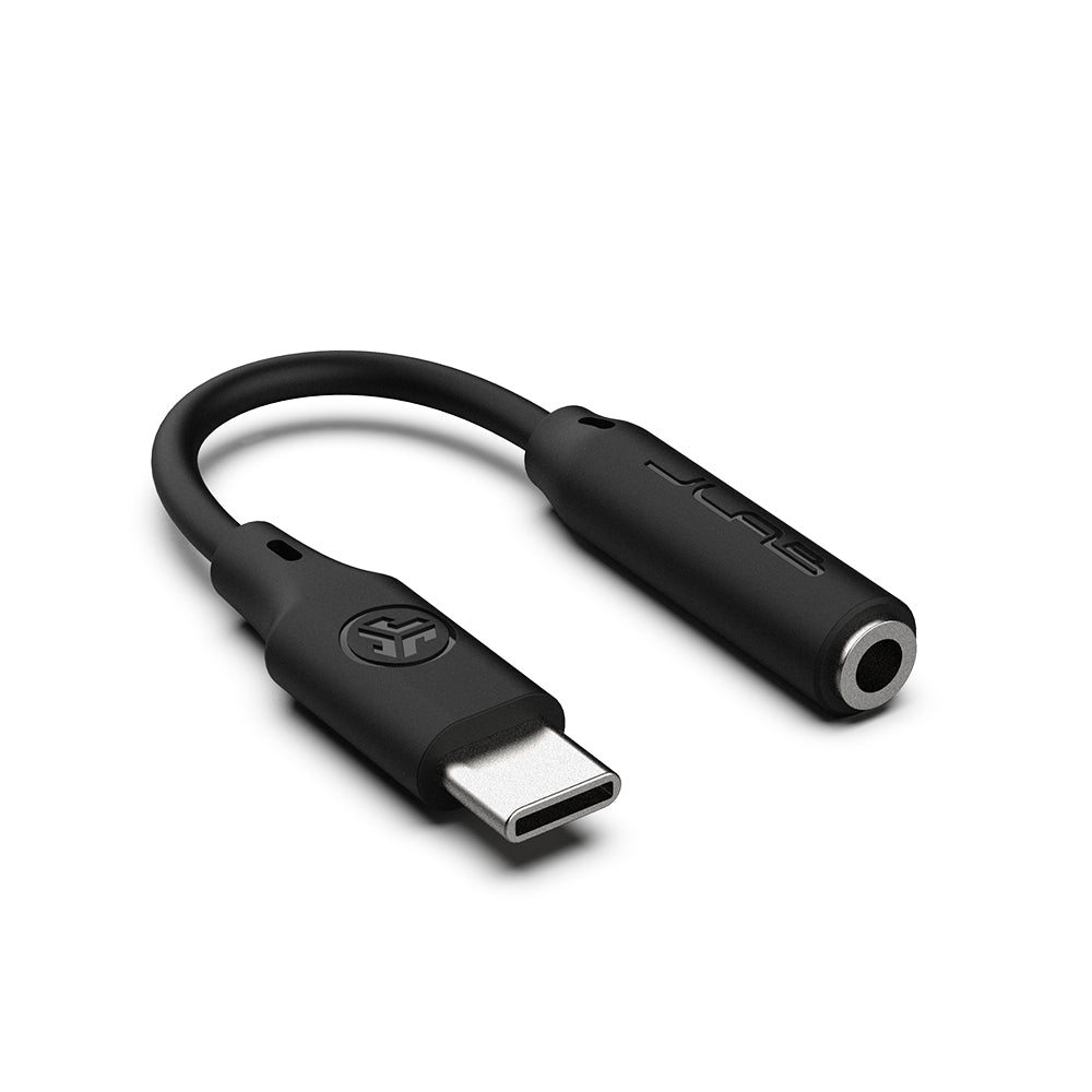 USB C to 3.5mm Headphone Jack Adapter - Black | Compatible with iPhone 15, Samsung Galaxy, iPad Pro & More | Perfect for Music, Gaming & Calls