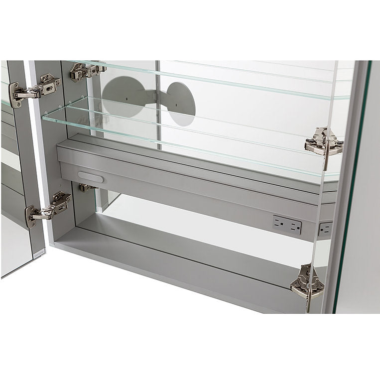 Aquadom Royale 36x36 Inch Bathroom Medicine Cabinet with Mirror - Perfect for Bathroom Storage & Vanity Organization