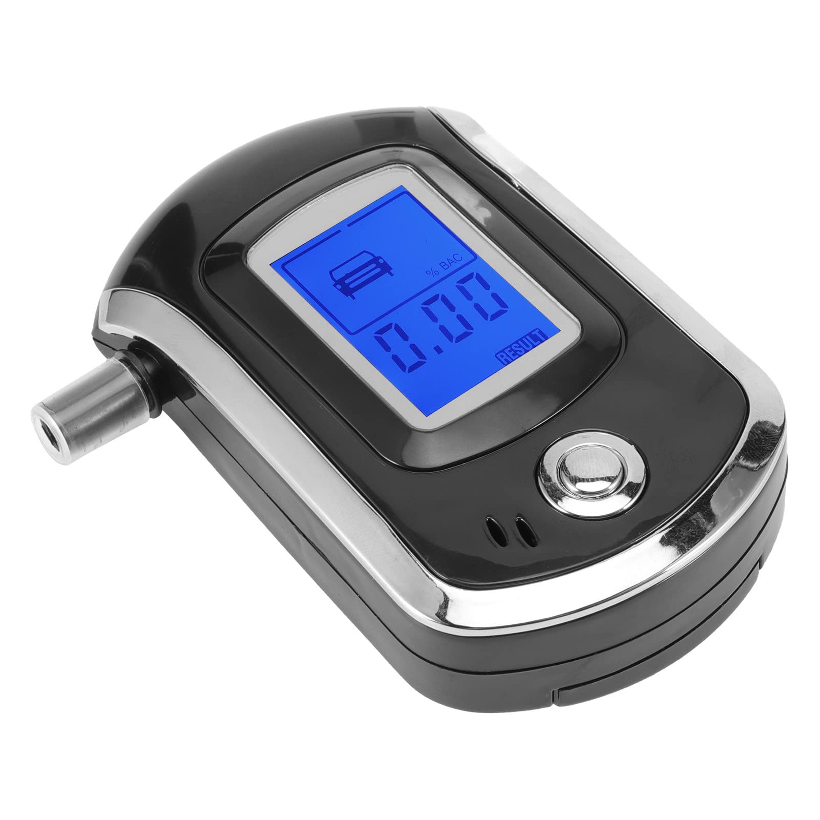 AT6000 Portable LCD Digital Breathalyzer - Professional Alcohol Tester with Blowing Function for Personal & Workplace Safety Use