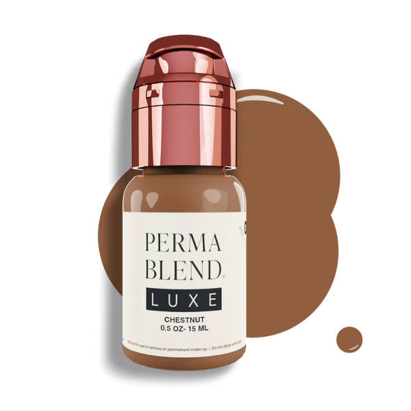 Perma Blend Luxe Chestnut Pigment - Professional Tattoo Ink for Artists | Perfect for Realism, Shading & Permanent Makeup | Clearance Sale