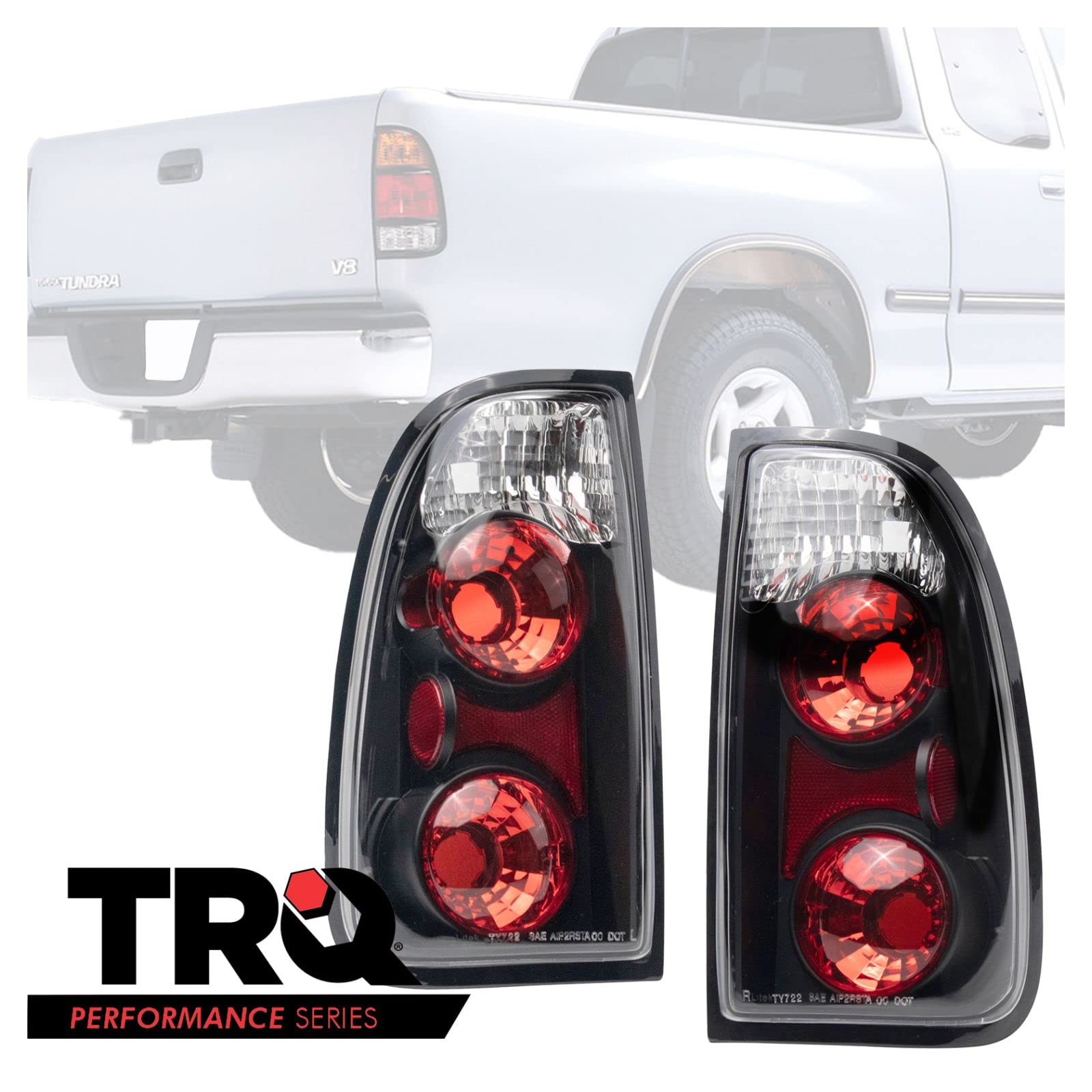 2000-2006 Toyota Tundra Rear Tail Lights Set - TO2800129 & TO2801129 Replacement Parts - Perfect for Night Driving Safety & Vehicle Customization