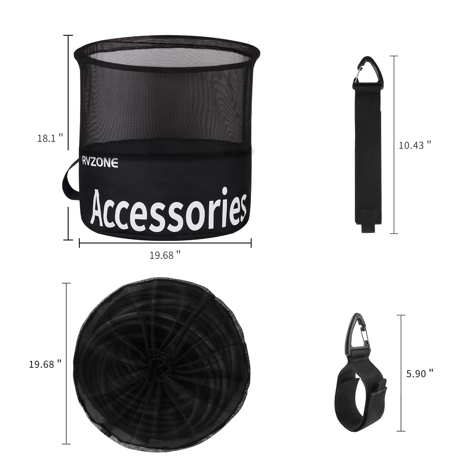 Waterproof RV Hose Storage Bag - Organizer for Sewer, Water & Cords - Camping Accessories