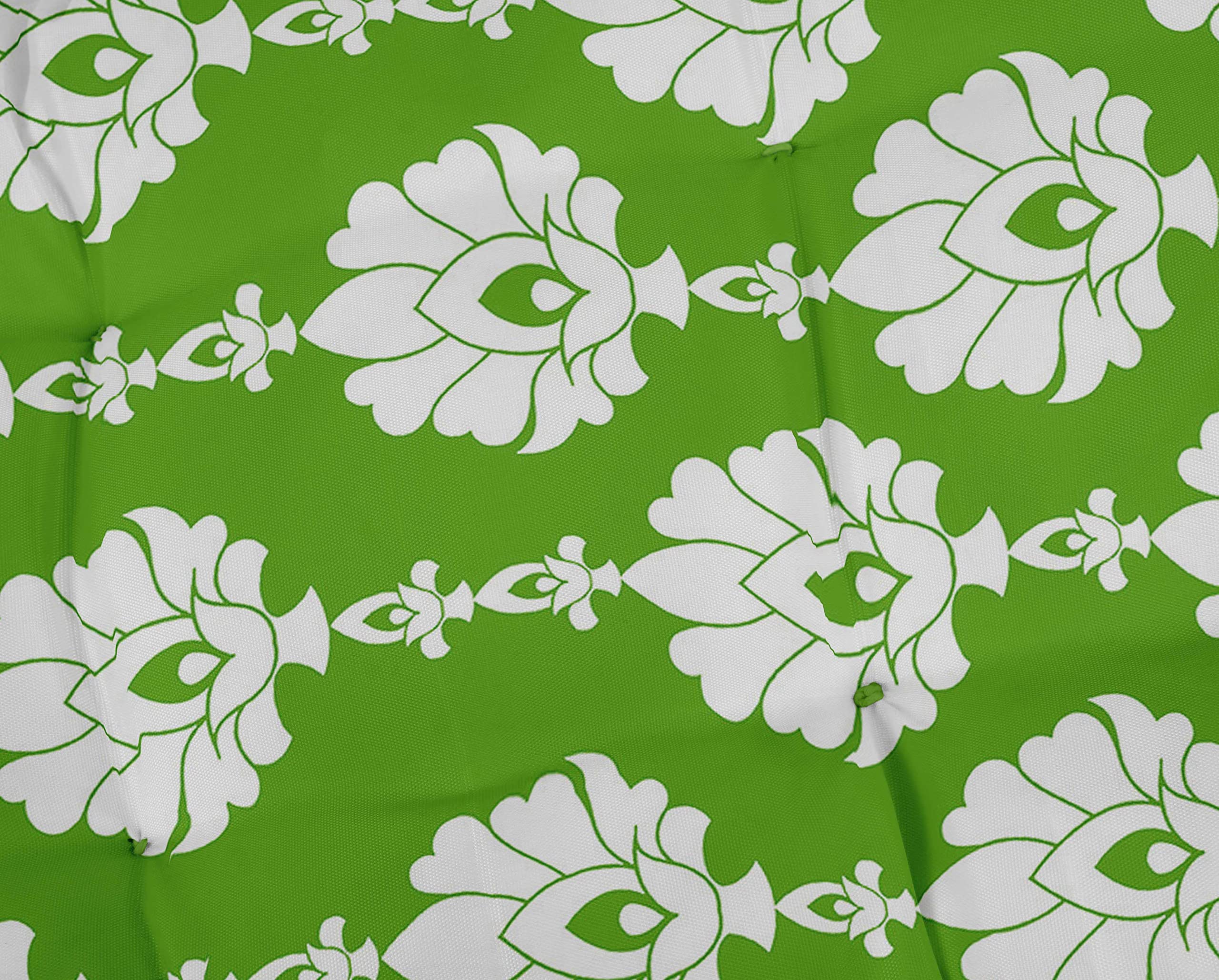 Waterproof Printed Outdoor Bench Cushion - Light Green Garden Lounger Seat for Patio, Front Porch & Backyard Decor - Durable Weather-Resistant Outdoor Furniture Cushion for Relaxing in Gardens, Decks and Poolside Areas