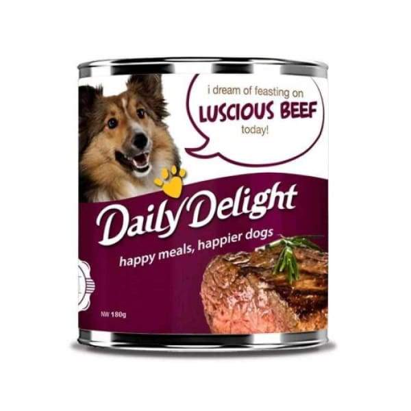 Premium Grain-Free Luscious Beef Canned Dog Food - High Protein Wet Food for Adult Dogs - Perfect for Mealtime, Training Rewards & Travel Feeding