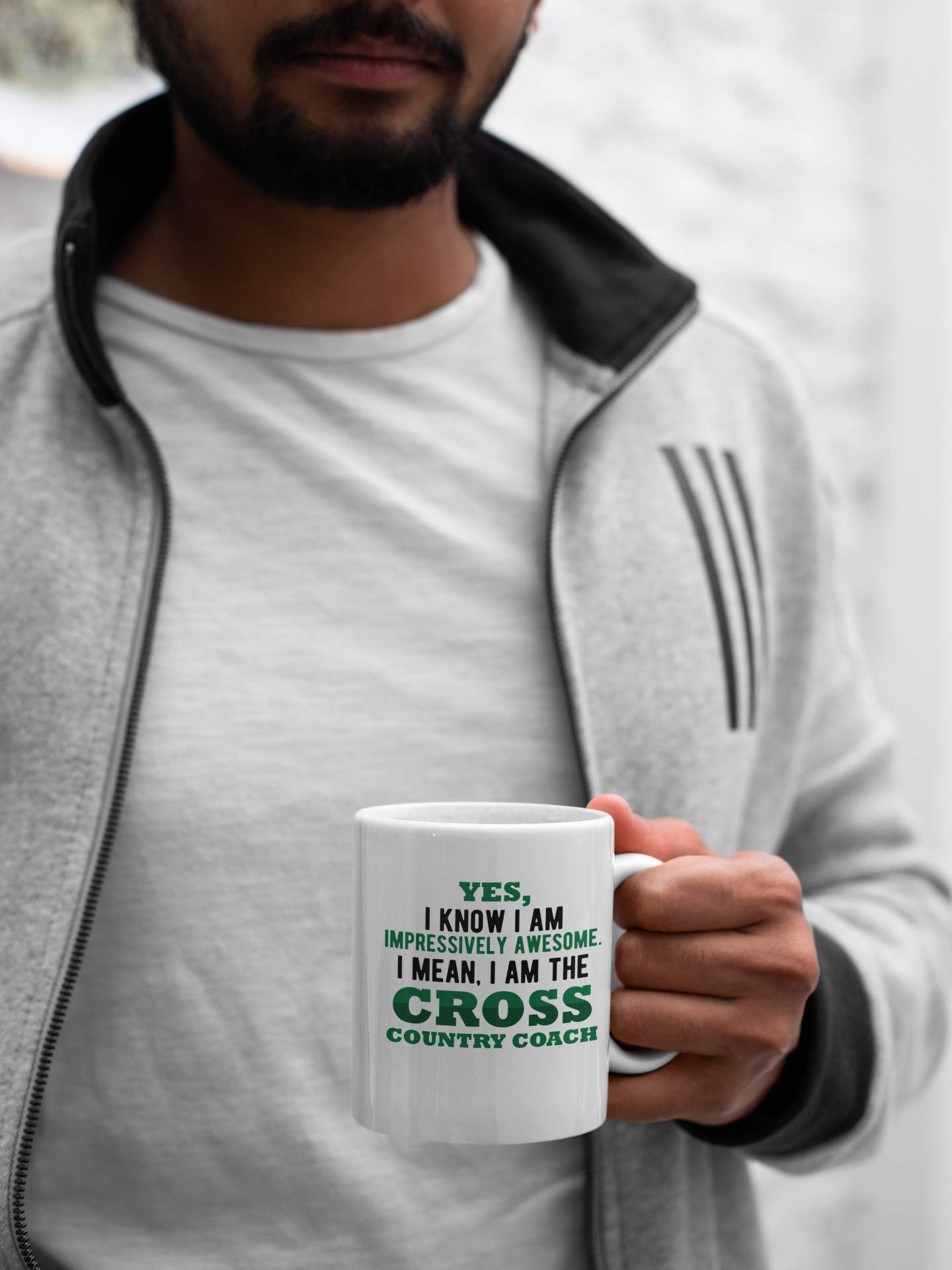 Best Cross Country Running Coach Gift - 15oz Inspirational Coffee & Tea Mug for Runners & Athletes - Perfect for Training Motivation, Race Day & Post-Workout Recovery