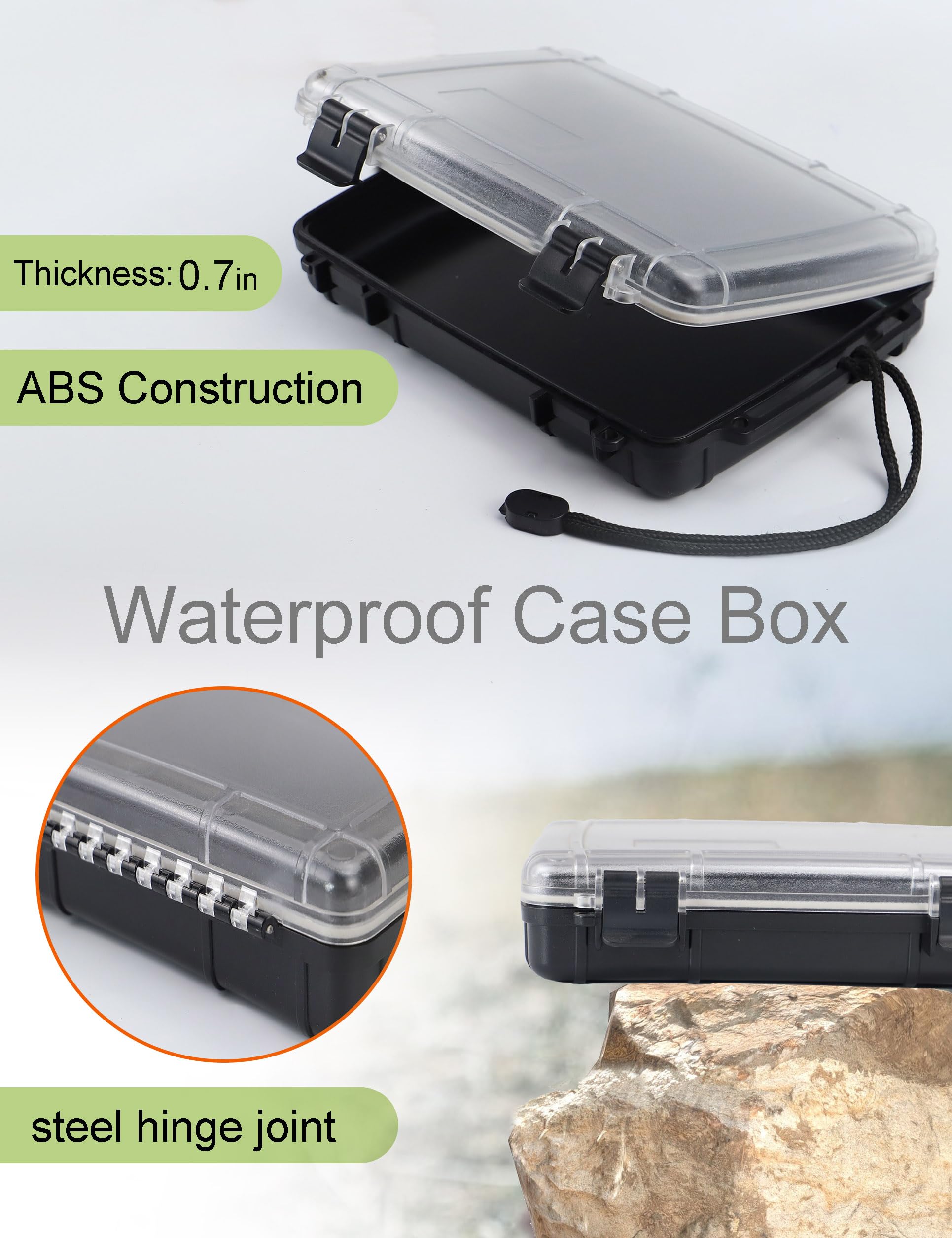 Waterproof Dry Box for Kayaking & Boating - Floating Watertight Storage Container | Small Waterproof Case for Marine, Beach, Camping & Outdoor Adventures