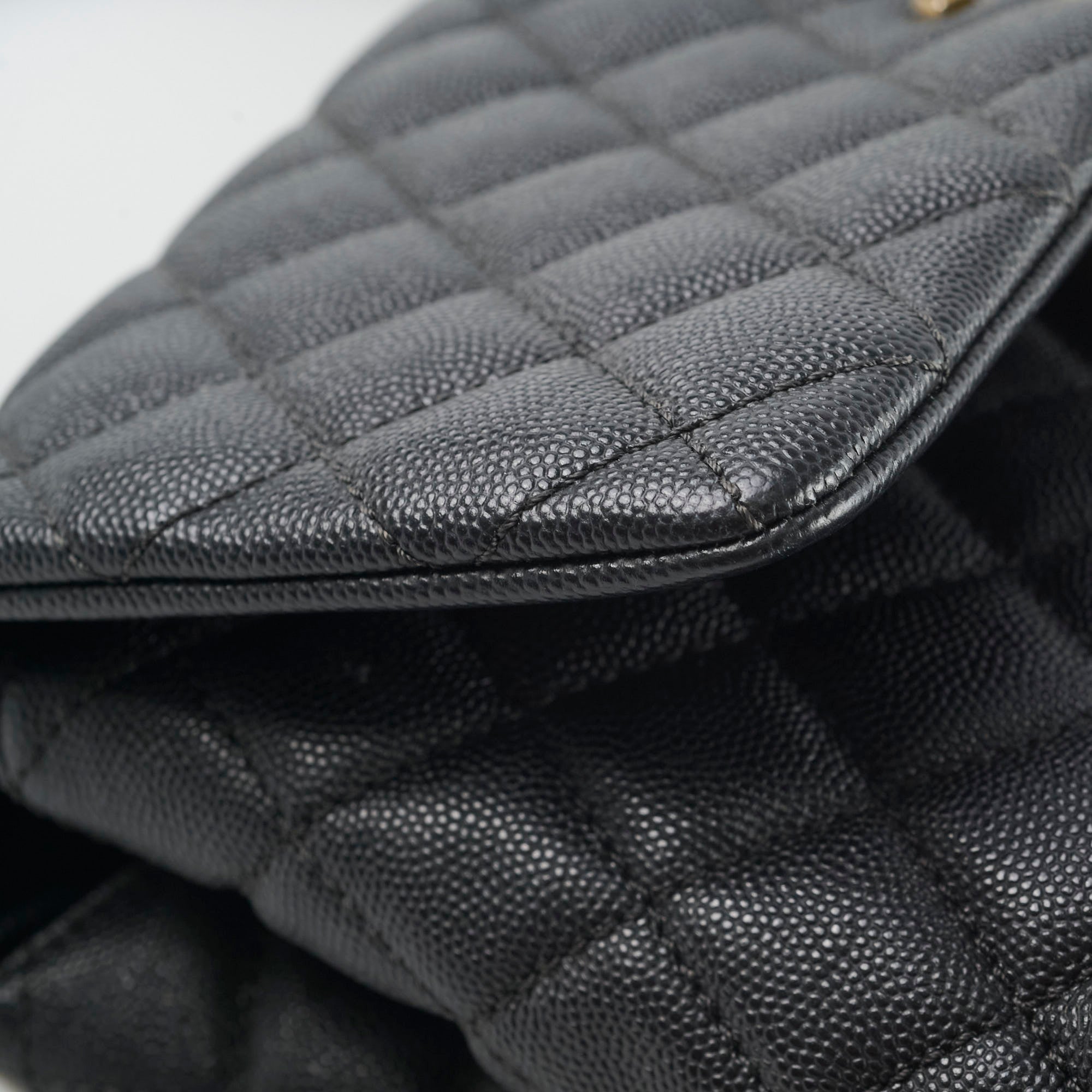 Chanel Medium COCO Handle Bag in Black Caviar Leather - Perfect for Work, Evening Events & Luxury Fashion Accessories