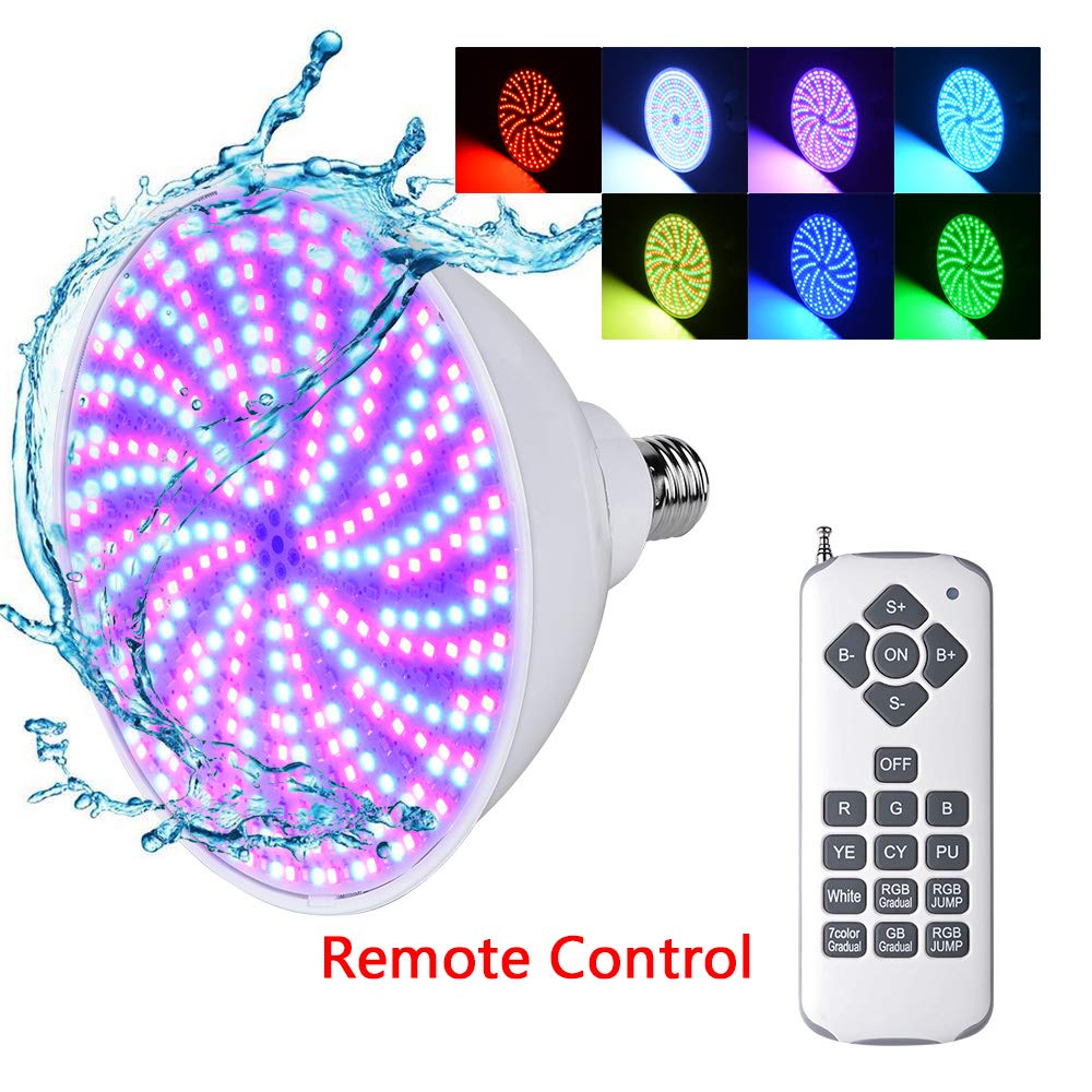 RGB LED Submersible Lights with Remote Control - Waterproof Underwater Lights for Pools, Ponds, Fountains, Aquariums, Hot Tubs & Home Decor (4 Pack) - Perfect for Parties, Weddings & Outdoor Lighting