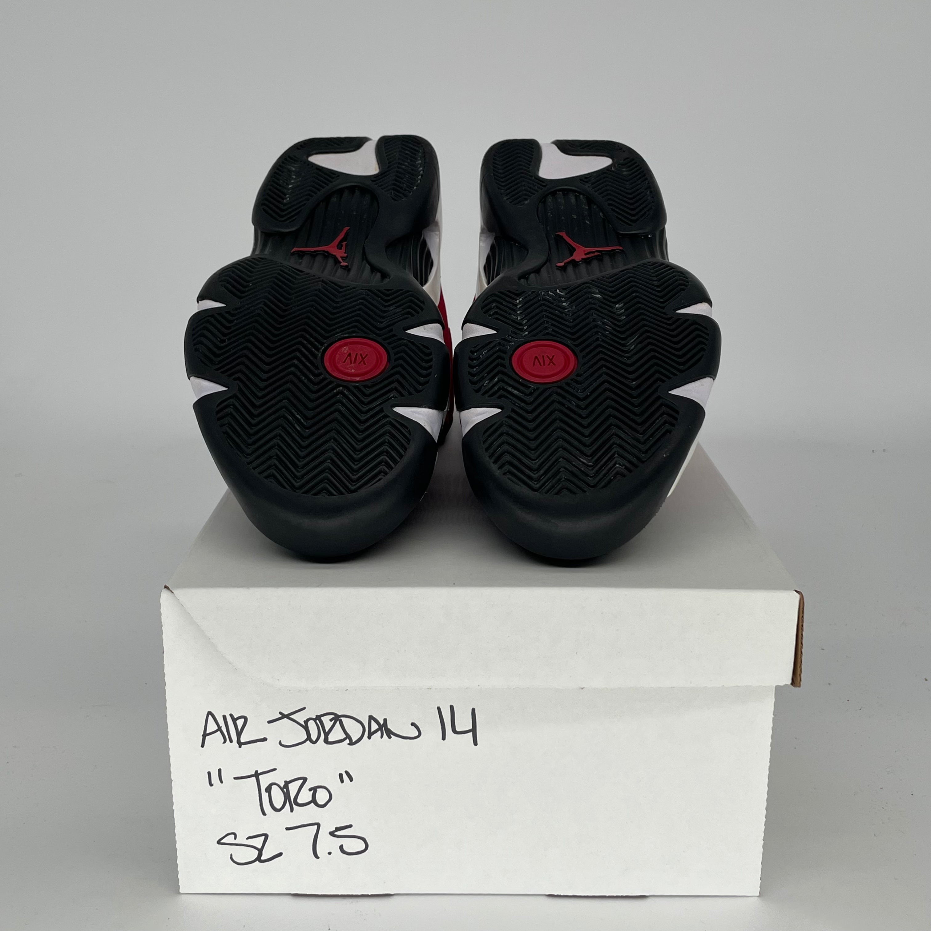 AIR JORDAN 14 Retro Toro Braid Basketball Shoes - Men's Size 7.5/Women's Size 9 - Style Code 487471-006 - Perfect for Streetwear & Court Performance