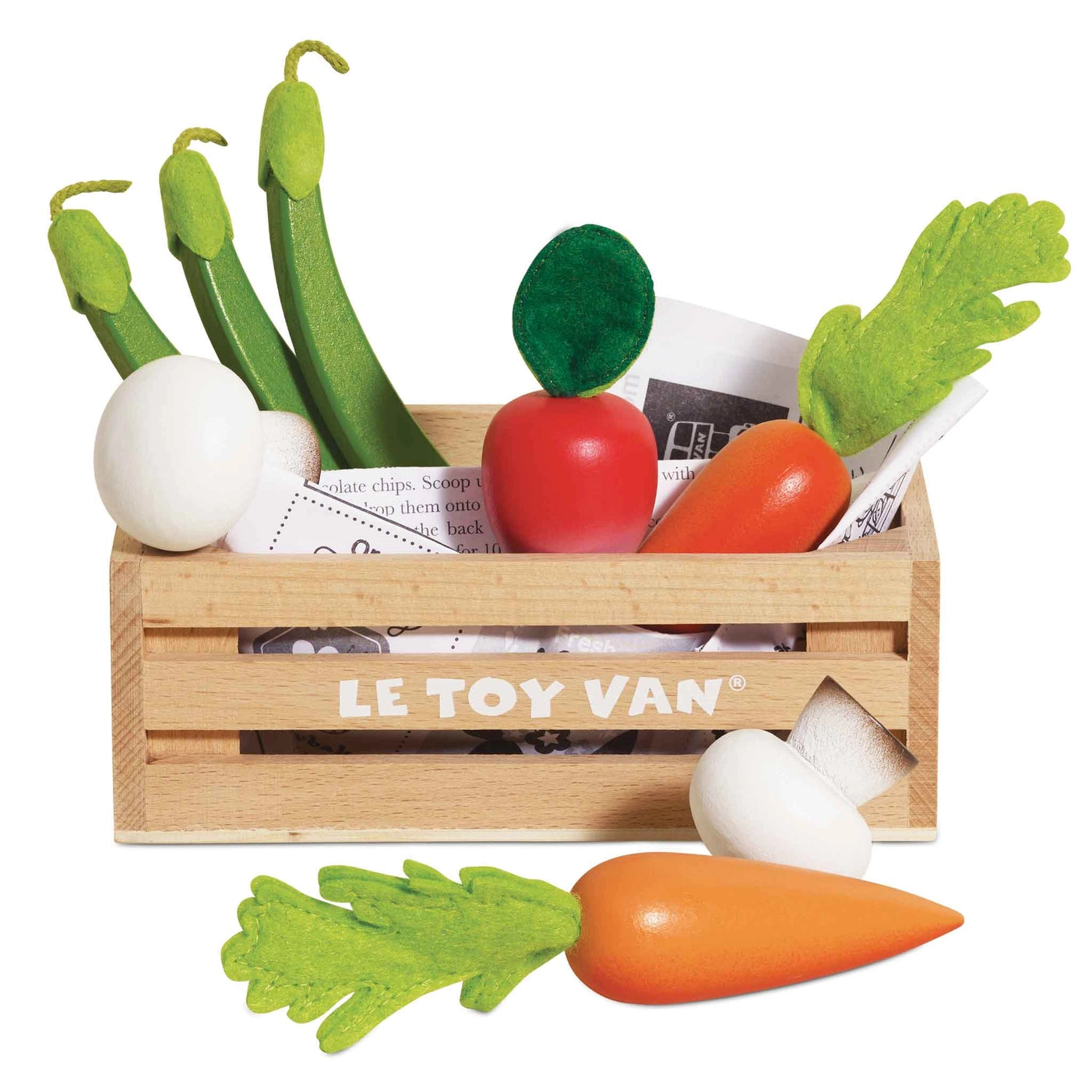 Premium Wooden Harvest Vegetable Market Crate - Perfect for Farmers Market, Grocery Display & Farmhouse Decor