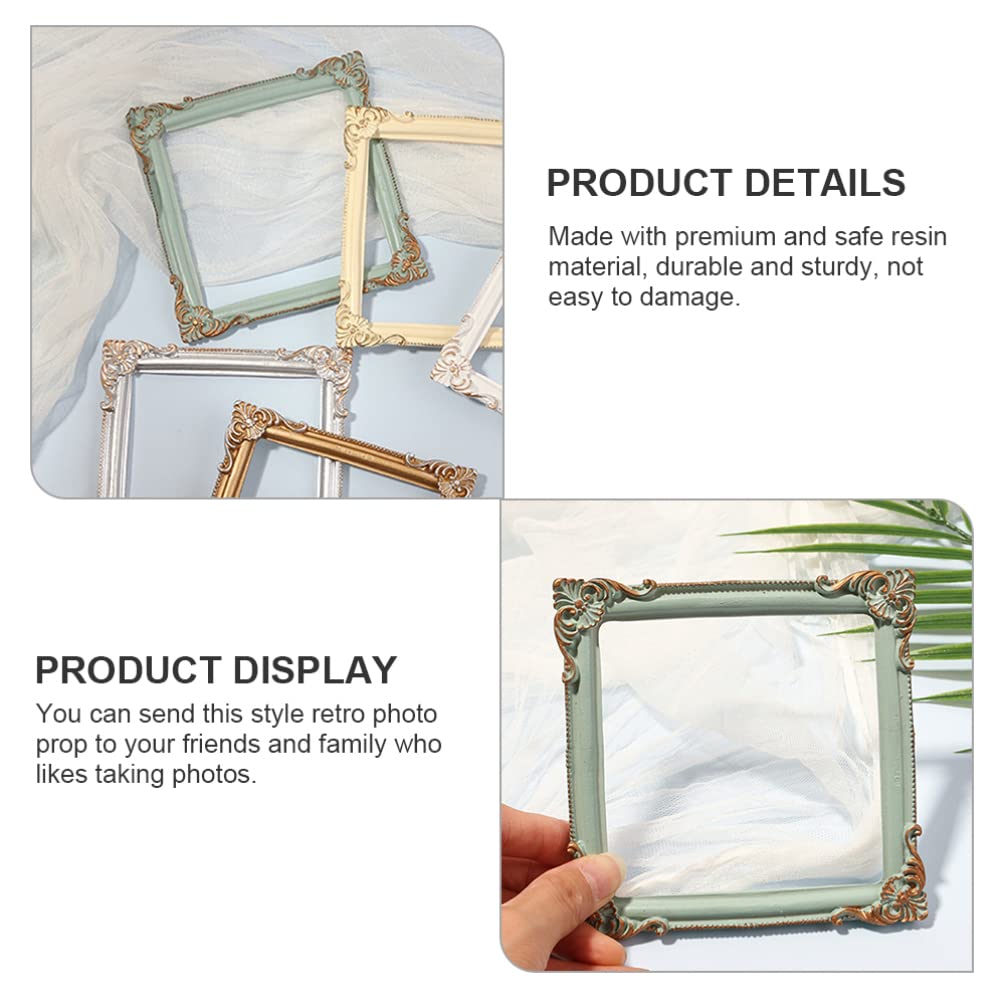Angoily 2-Pack European Style Selfie Picture Frames - 11cm Wall & Tabletop Photo Display for Home Decor, Living Room, Bedroom, and Office