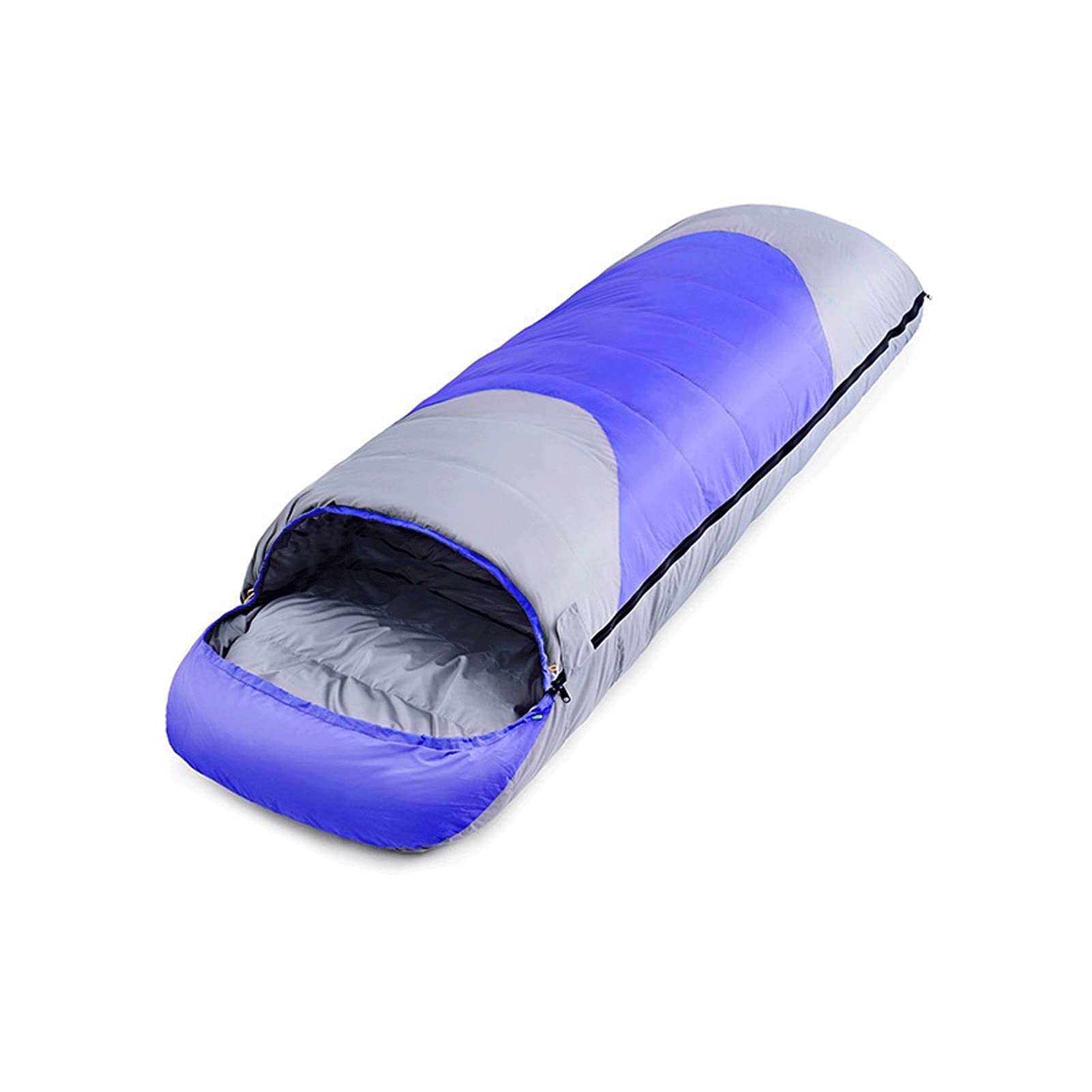 4 Season Lightweight Waterproof Sleeping Bag - Warm & Portable for Cold Weather Camping, Hiking, Hunting - Includes Compression Sack (Blue) - Perfect for Outdoor Adventures & Backpacking Trips
