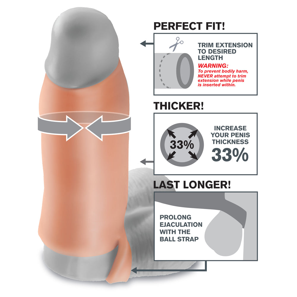 Fantasy X Tensions Real Feel Enhancer XL - Ultra Realistic Pleasure Toy for Couples & Solo Play - Perfect for Spicing Up Your Intimate Moments